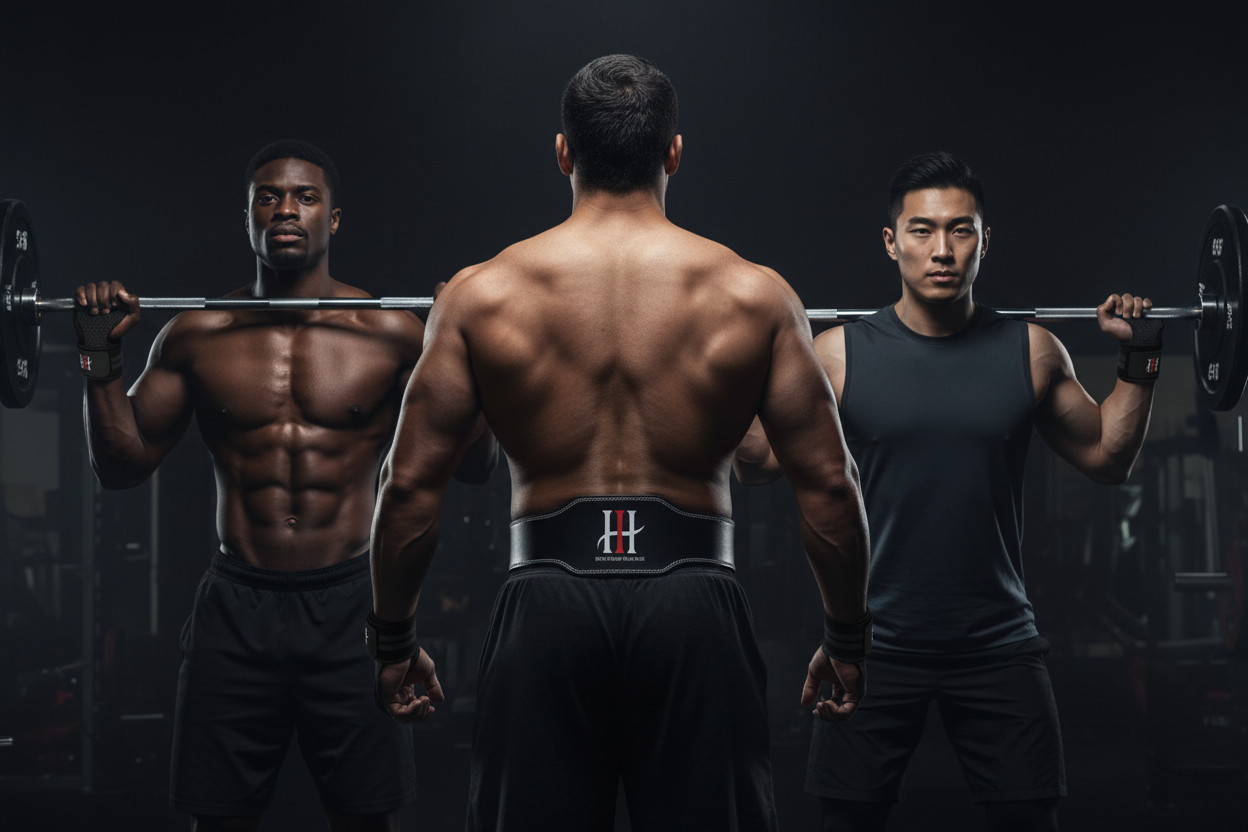 Command Center Bundle - Iron Horse Wellness Iron Anchor leather weightlifting belt, Iron Lock wrist wraps and Iron Fusion grip pads