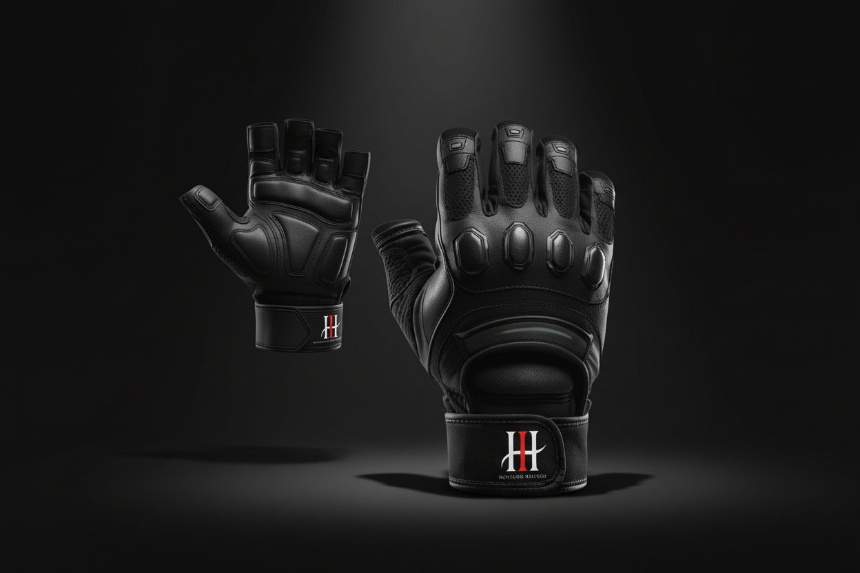 Iron Horse Wellness Iron Apex Elite lifting gloves - Premium full-finger leather weightlifting gloves with wrist support