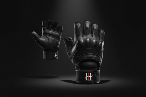 Iron Horse Wellness Iron Apex Elite lifting gloves - Premium full-finger leather weightlifting gloves with wrist support